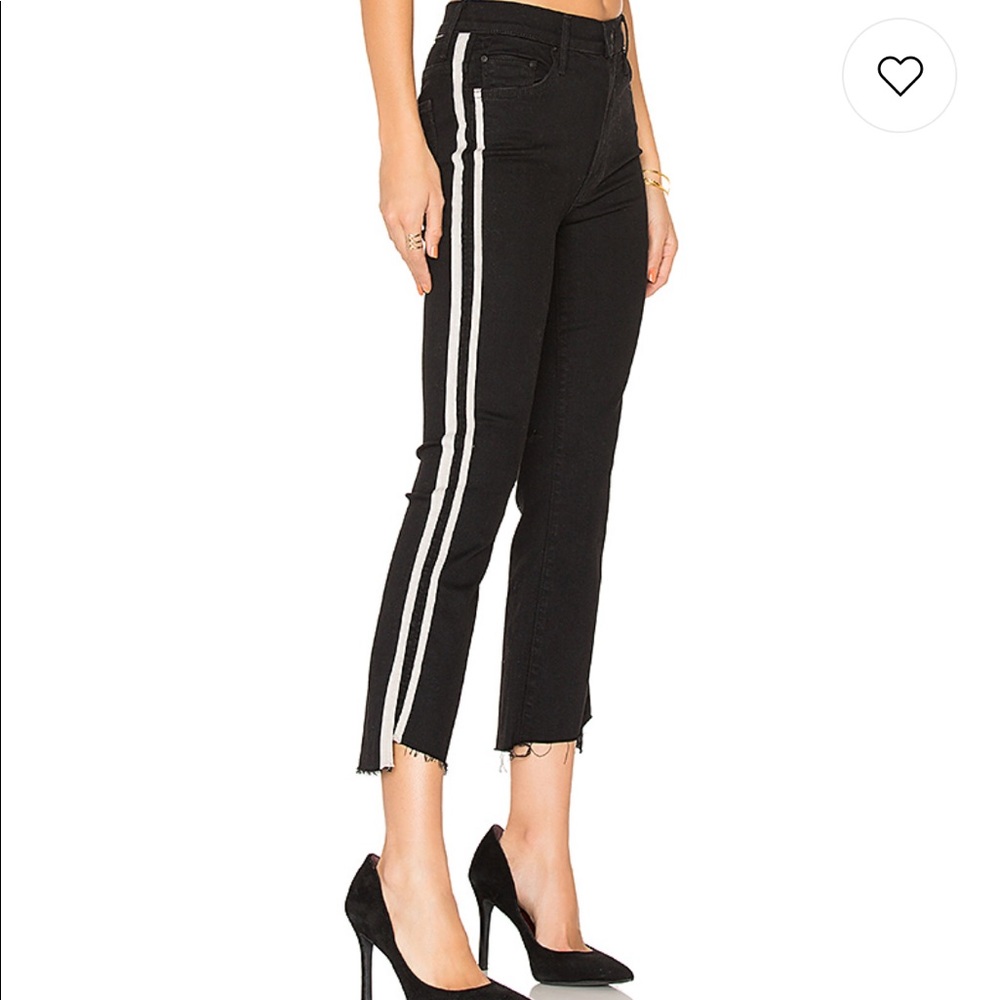Insider crop step flair mother jeans